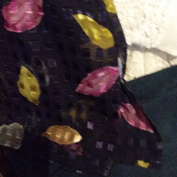 1X gorgeous multicolored open front Sheer Jacket - Picture 3 of 3